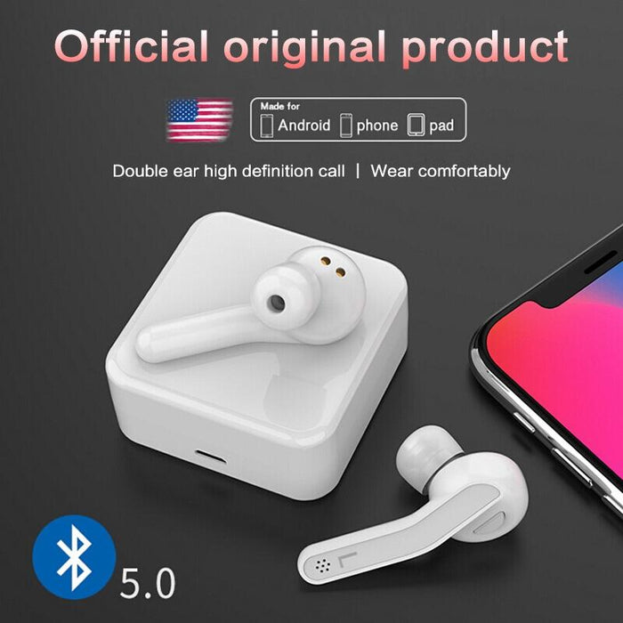 T88 Mini Touch Control Hifi Wireless Bluetooth Earphones Tws Wireless Earbuds With Charger Box