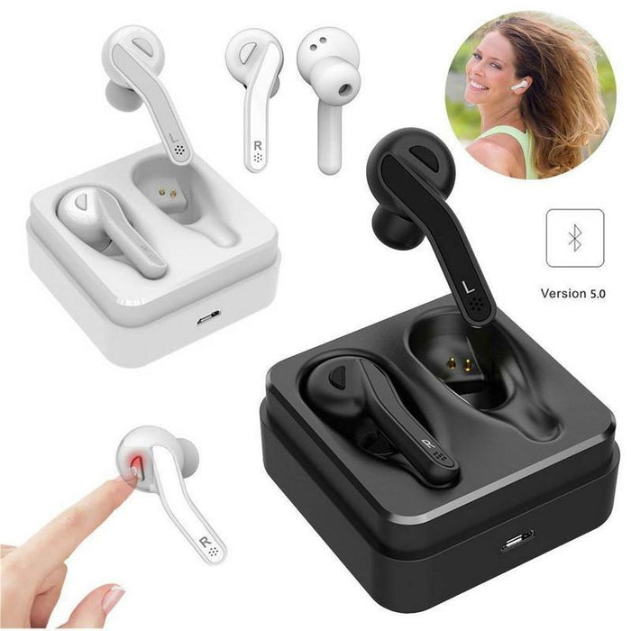 T88 Mini Touch Control Hifi Wireless Bluetooth Earphones Tws Wireless Earbuds With Charger Box