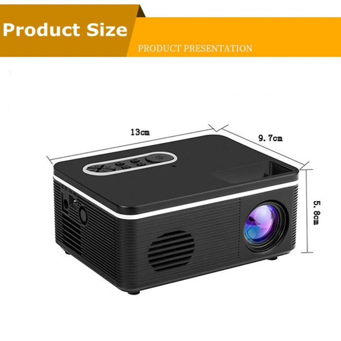 S361 80 Lumens 320 X 240 Pixel Portable Mini Projector Supports 1080P