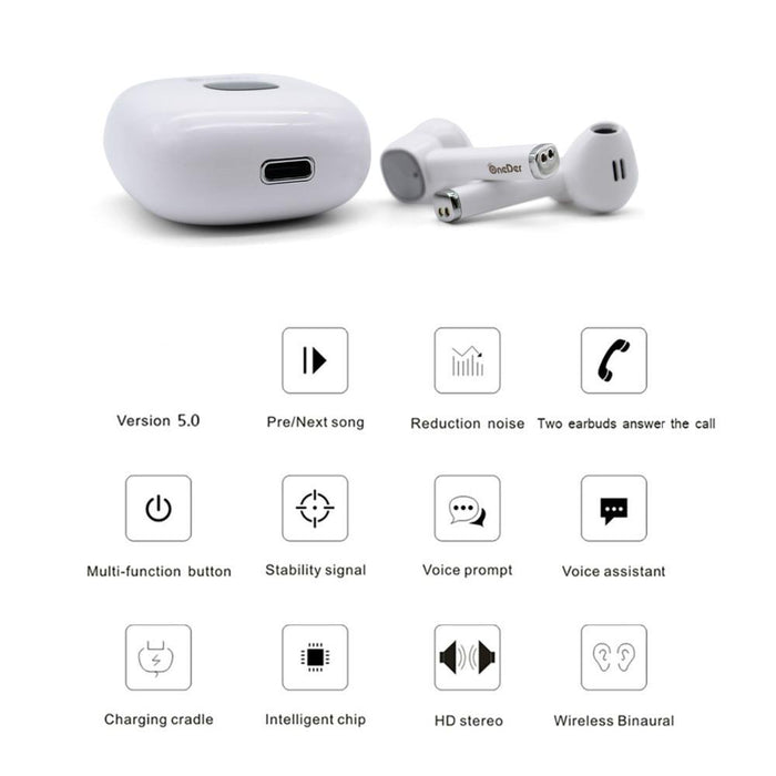 Oneder W16 Tws Wireless Bluetooth 5.0 Earphone With Charging Box