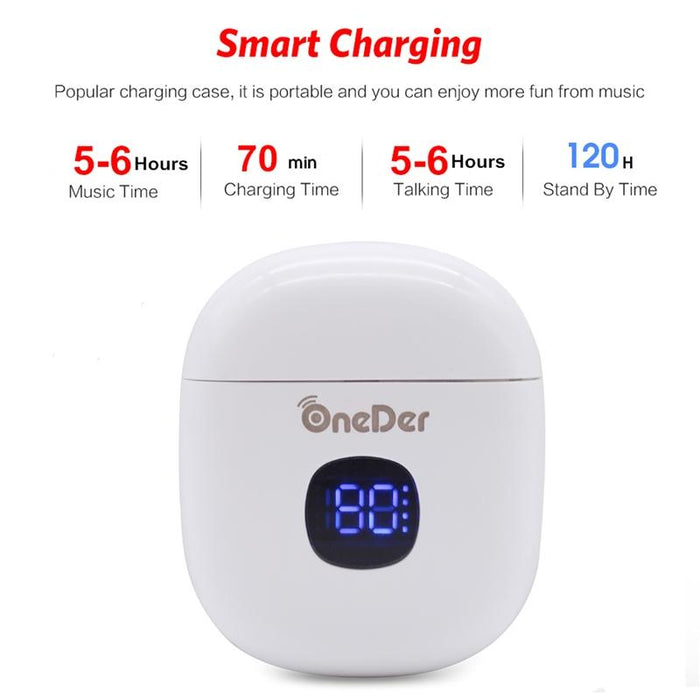 Oneder W16 Tws Wireless Bluetooth 5.0 Earphone With Charging Box