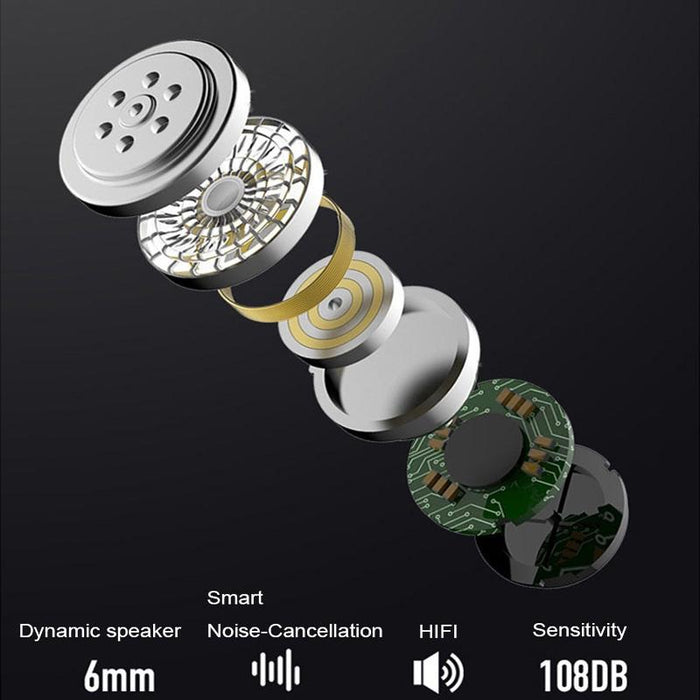 F900 Mini Earhook 180° Freely Rotating Wireless Bluetooth 5.0 Car Handsfree Call Earphones