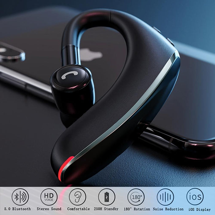 F900 Mini Earhook 180° Freely Rotating Wireless Bluetooth 5.0 Car Handsfree Call Earphones