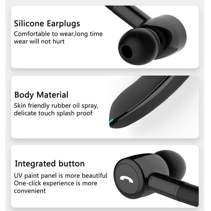 F900 Mini Earhook 180° Freely Rotating Wireless Bluetooth 5.0 Car Handsfree Call Earphones