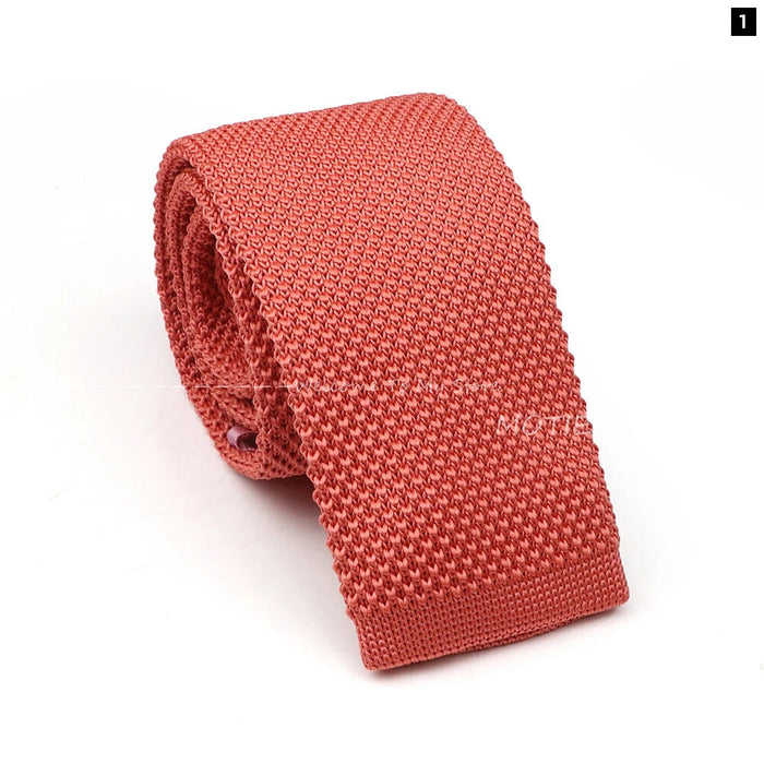 Green Knitted Tie For Men Weddings Business And Daily Wear