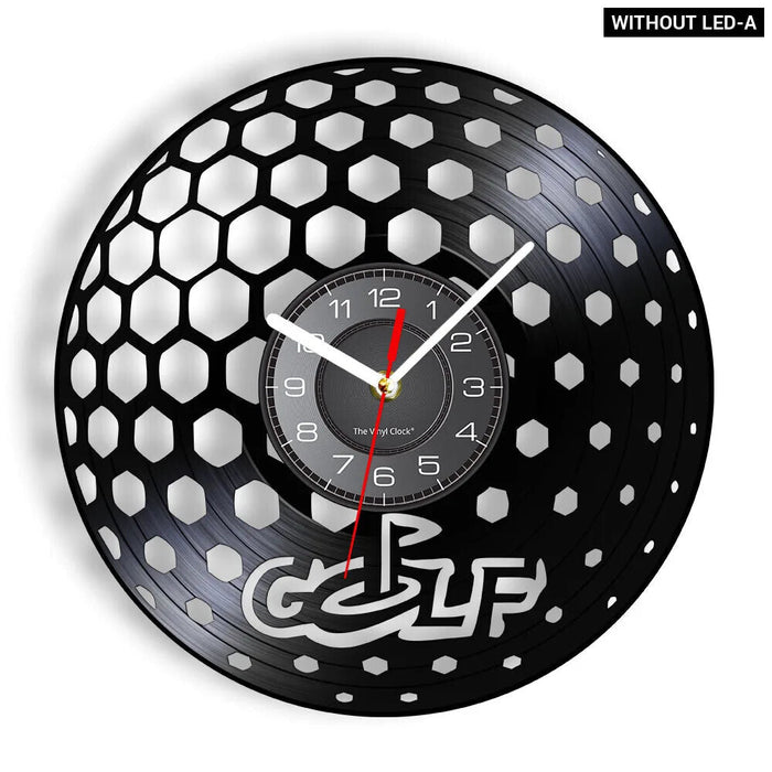 Vinyl Record Golf Wall Clock