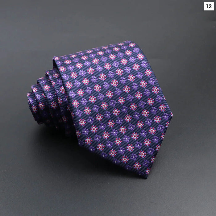 Blue Plaid Striped Tie 8Cm Classic Necktie For Mens Fashion For Daily Wear Weddings And Gifts