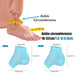 1 Pair Silicone Gel Heel Pad Socks With Invisible Height