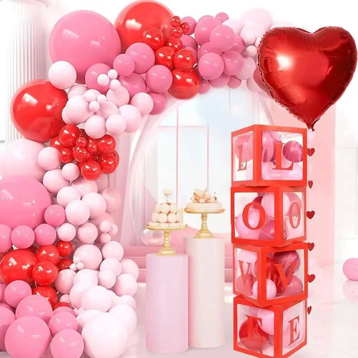 129 Valentine'S Day Balloon Garland Arch Set For Valentine'S Day Weddings Engagement Anniversary Parties And Other Decorations