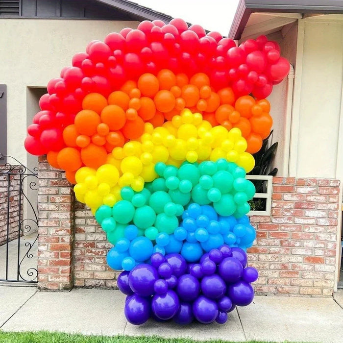 144 Pride Moon Rainbow Birthday Balloon Set For Wedding Party Anniversary Graduation Decoration Theme Festival Decoration
