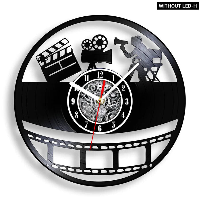 Retro Film Lovers Wall Clock