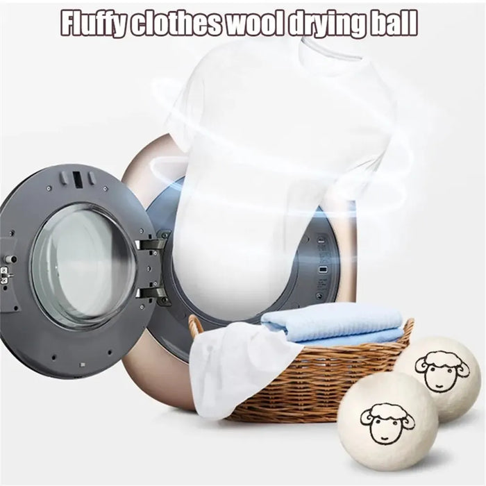 Pack Of 3 Wool Drying Balls For Anti Winding Laundry