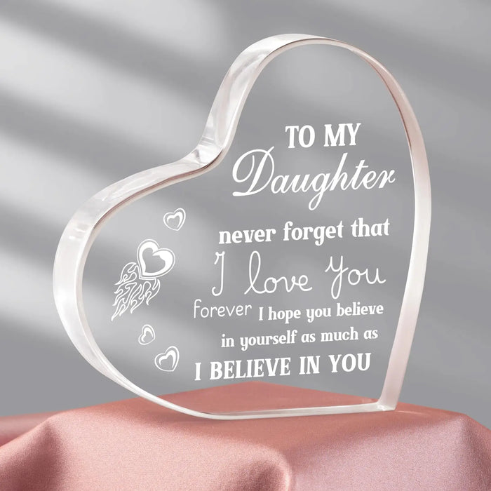 Unforgettable Acrylic Daughter Gift For Birthday Christmas And Wedding