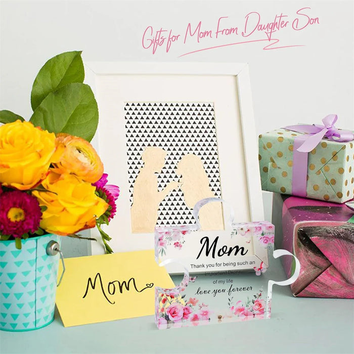 Mom Birthday Gifts Acrylic Block Puzzle For Daughter/Son