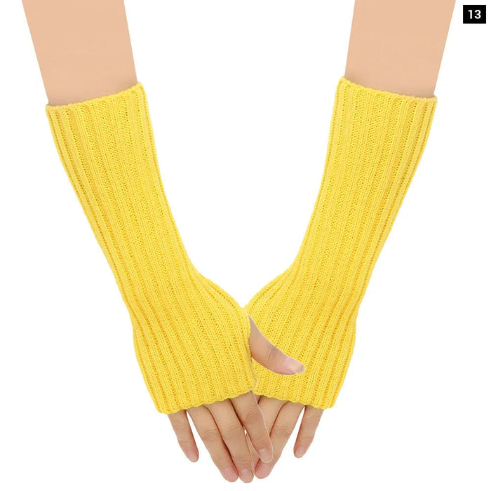 Knit Wool Arm Warmers