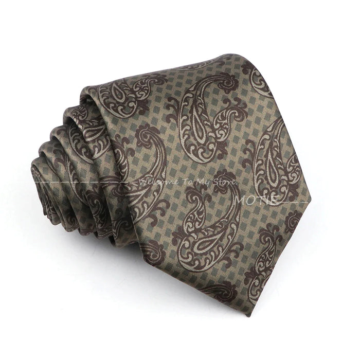 Paisley Necktie For Weddings Business And Daily Wear