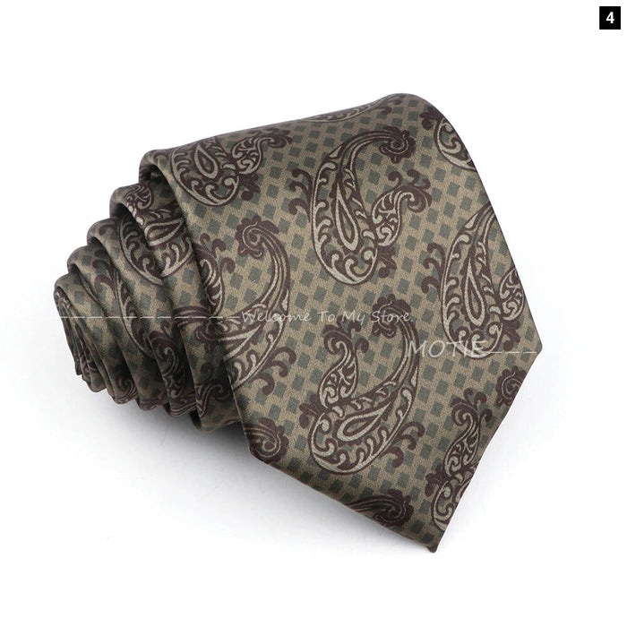 Paisley Necktie For Weddings Business And Daily Wear