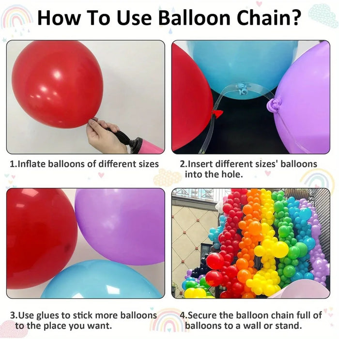 144 Pride Moon Rainbow Birthday Balloon Set For Wedding Party Anniversary Graduation Decoration Theme Festival Decoration