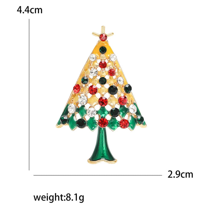 Christmas Tree Lapel Pin Office School Accessory For Women