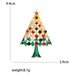 Christmas Tree Lapel Pin Office School Accessory For Women