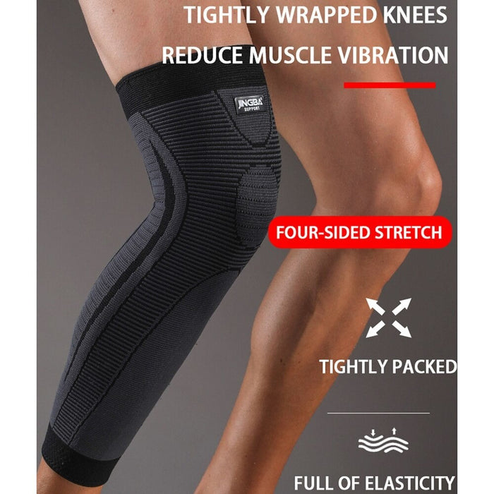 Long Knee Leg Compression Sleeves for Cycling Running Basketball Joint Pain Relief