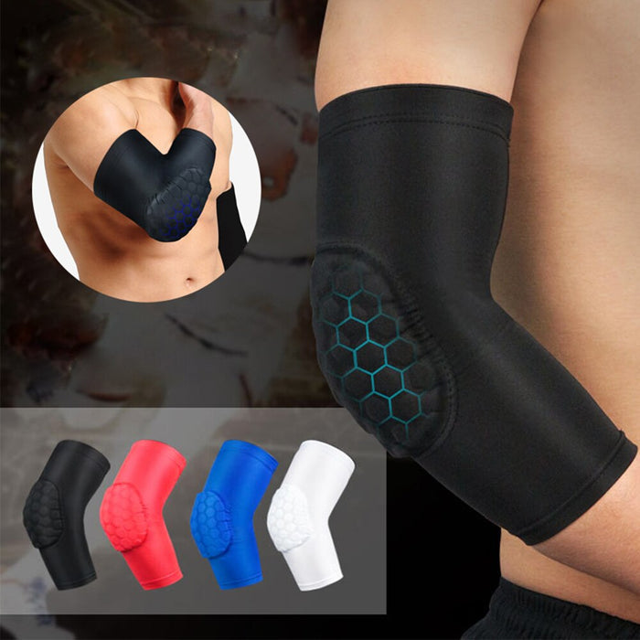 1 Piece Crashproof Honeycomb Elbow Compression Sleeve For Cycling Running Basketball