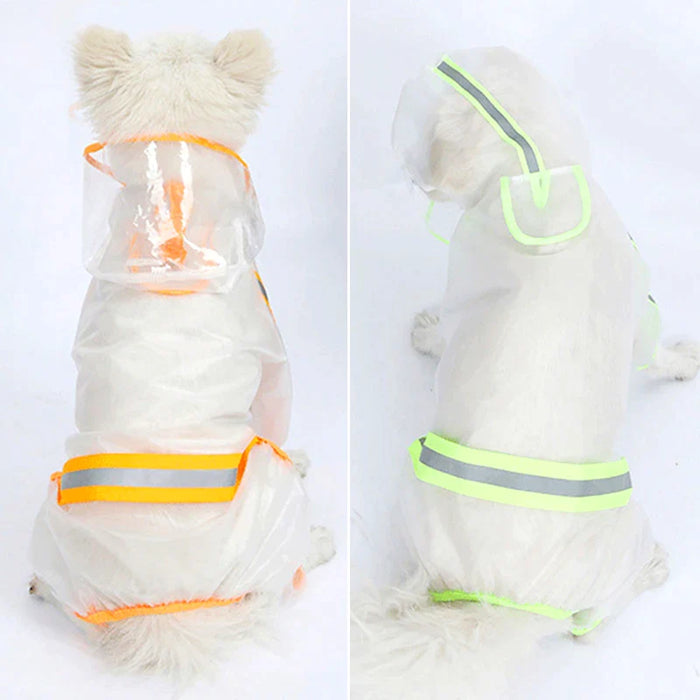 Pet Raincoat Jumpsuit For Dogs