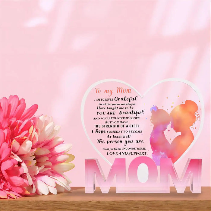 Chic Acrylic Heart Sign Keepsake For Mom's Special Occasions