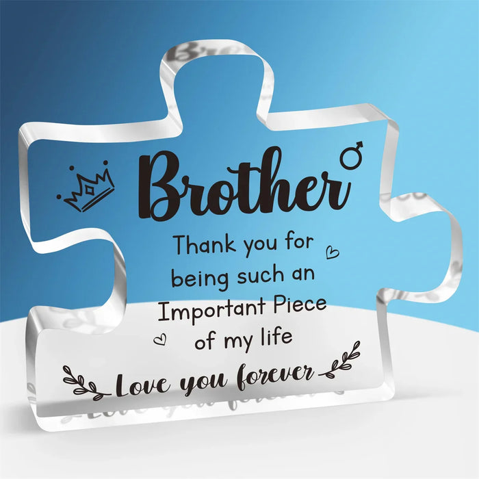 Personalized Acrylic Puzzle Plaque Festive Gift For Brother