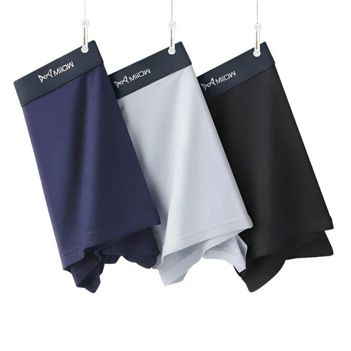 Pack Of 3 Ice Silk Mens Boxer Briefs