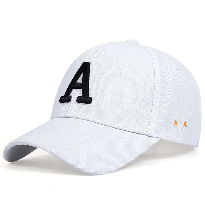 Adjustable Letter A Embroidered Baseball Cap / Hat For Spring / Autumn Outdoor Wear