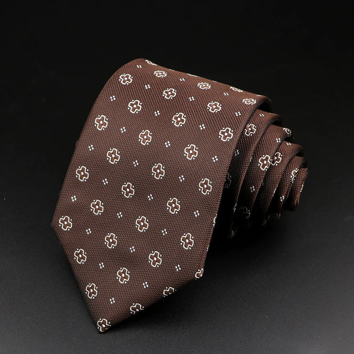 Mens Tie Paisley Floral Striped For Business Weddings And Daily Wear