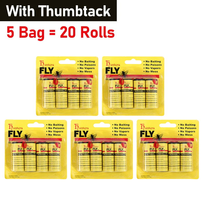 40 Rolls Fly Sticky Paper For Insect Control