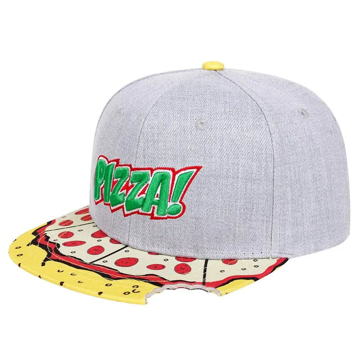 Embroidered Pizza Print Baseball Cap / Hat