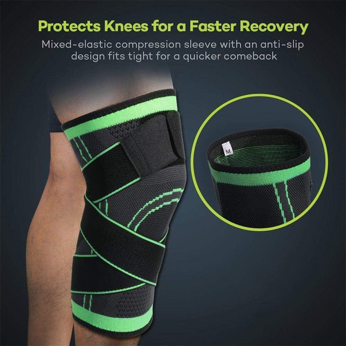 1/2Pcs Elastic Sport Knee Brace Pad For Joint Pain Arthritis Relief Running