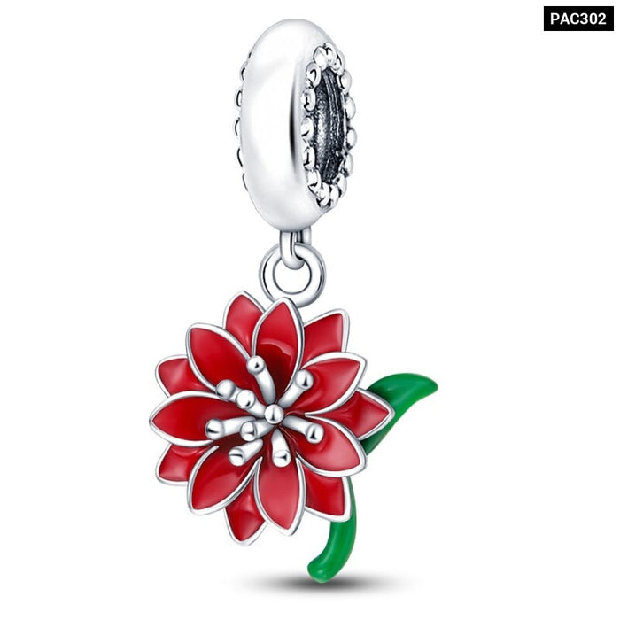 Spring Series Charms Beads 925 Silver Flower Birds Butterfly Pendent Fit Original Pandora Bracelet Jewelry