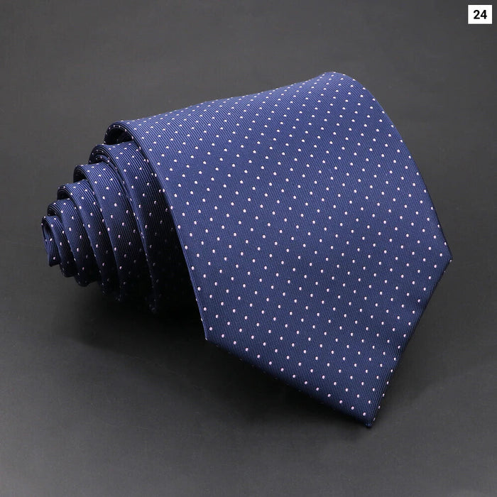 Purple Striped Necktie For Business Weddings And Daily Wear