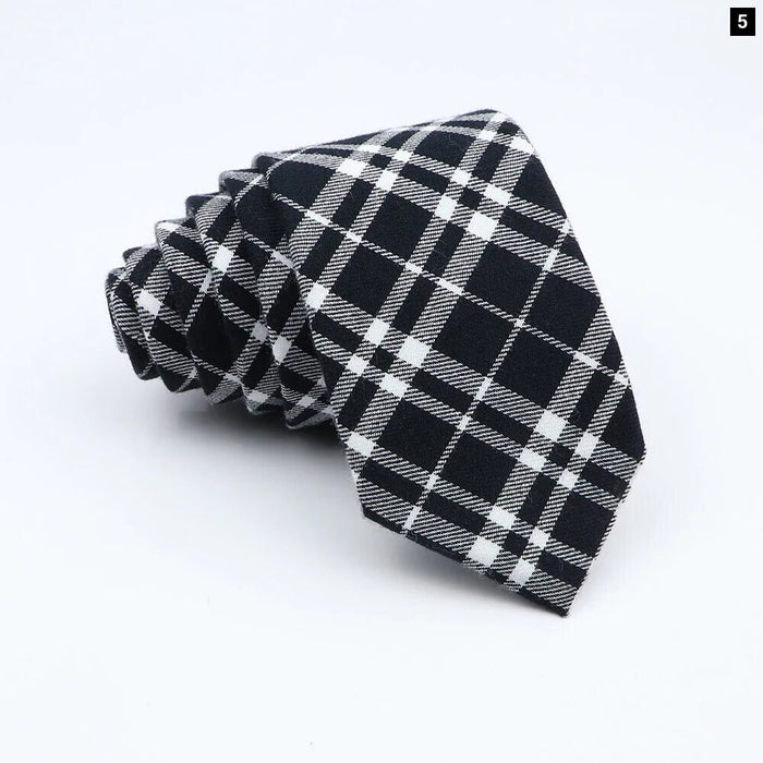 Cotton Plaid Ties For Weddings