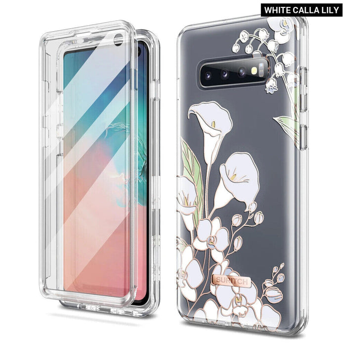 Marble Shockproof Case For Samsung Galaxy S10 Full Protection With Screen Protector