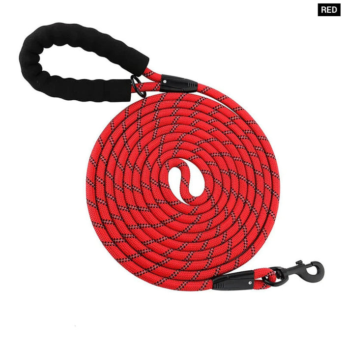 Strong Dog Leash Padded Handle Reflective