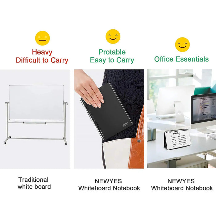Whiteboard Notebook A4 Dry Erase Meeting