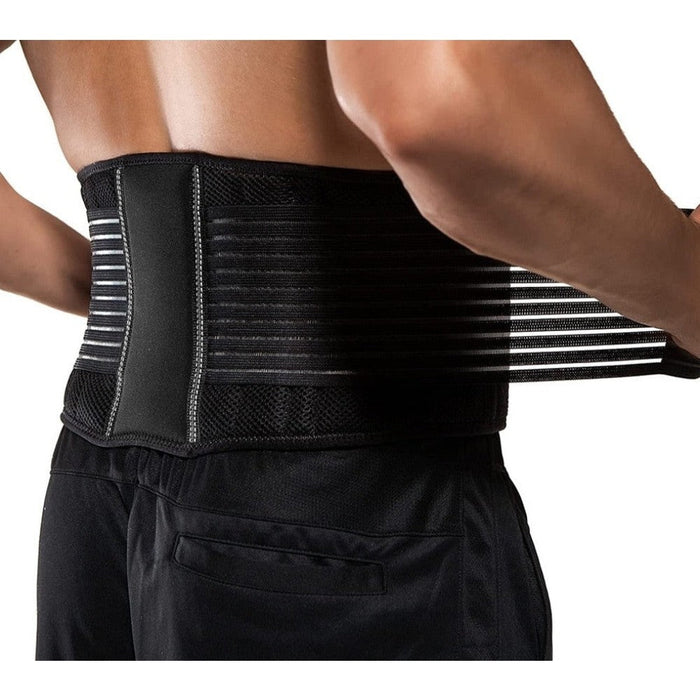 Gym Adjustable Compression Back Brace Belt or Men Women Back Pain Relief Herniated Disc