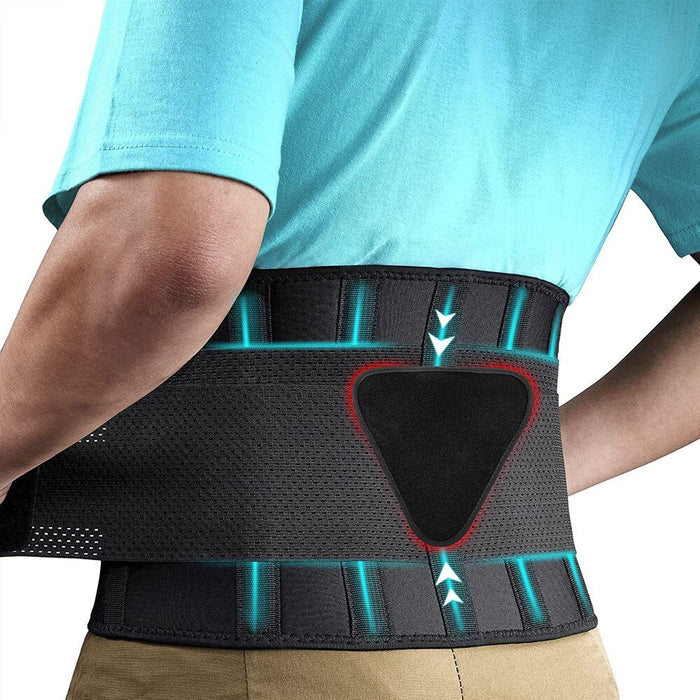 Adjustable Lightweight & Breathable Mesh with Lumbar Pad for Lower Back Pain Herniated Disc