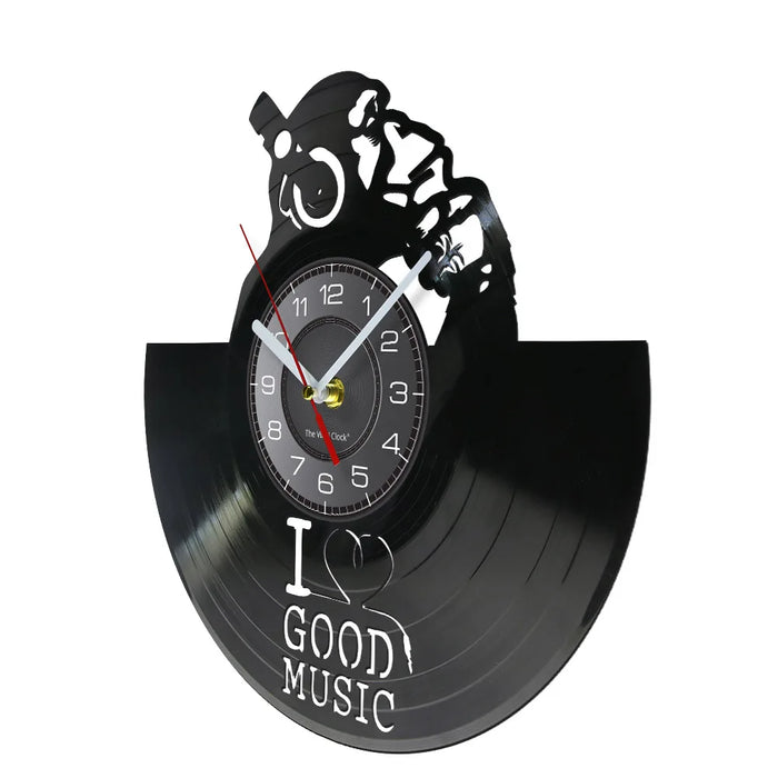 Music Lovers Vinyl Record Wall Clock