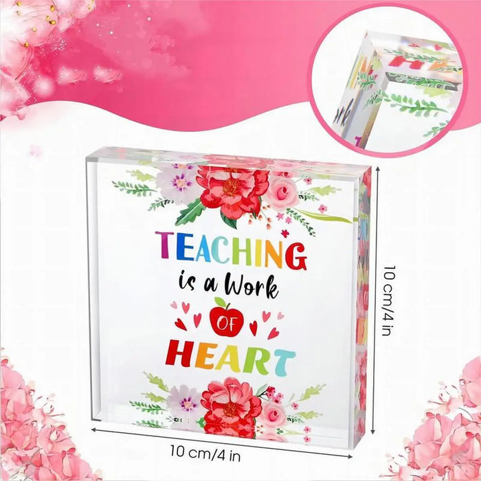 Acrylic Graduation Plaque With Heartfelt Message Perfect Teacher Gift