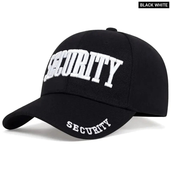 Adjustable Security Baseball Cap / Hat For Outdoor Wear