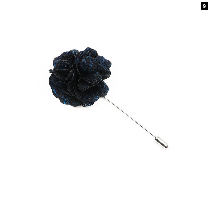 Handmade Romantic Flower Brooch Mens Wedding Suit Accessory