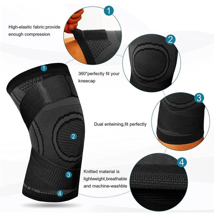 1/2Pcs Adjustable Sports Knee Pad For Men Women Hiking Soccer Basketball