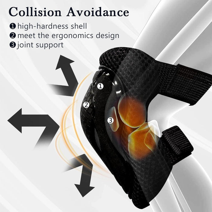 6 In 1 Kids/Youth Protective Gear Set Knee Elbow Pads For Skateboarding Scooter Roller Skating