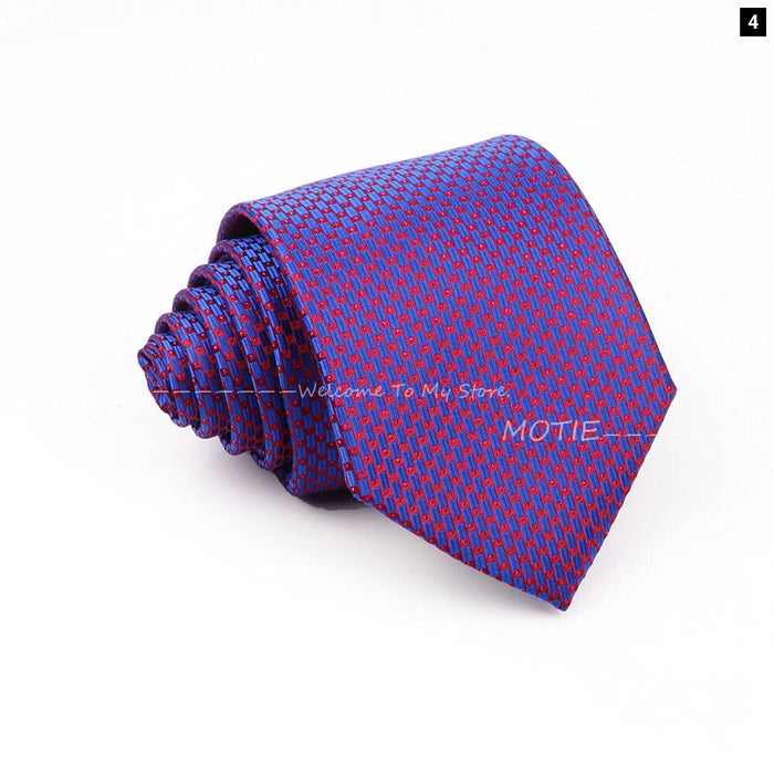 Floral Polyester Printed Necktie Purple Blue For Weddings